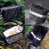 BEIJIALY Waterproof Bike Basket Liner, Bike Waterproof Rain Cover Fits Most Bicycle Baskets Easy Install Front Handlebar Bike Basket for Shopping Picnic(Black) view 2