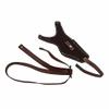 HWZ Vertical Genuine Leather Handbag Shoulder Right Hand Gun Holster Suitable for Middle Frame Automatic Guns view 4