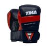 TMA Boxing Gloves for Men and Women Wrist and Knuckle Protection, Dual-X Hook and Loop Closure, Splinted Wrist Support, 5 Layer Foam Knuckle Padding (Black/Red, 12 oz) view 1