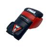 TMA Boxing Gloves for Men and Women Wrist and Knuckle Protection, Dual-X Hook and Loop Closure, Splinted Wrist Support, 5 Layer Foam Knuckle Padding (Black/Red, 12 oz) view 4