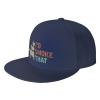 I'd Smoke That Baseball Hats for Men Adjustable Dad Hat Gift for Men/Women Flat Bill Visor Snapback Hat,Black view 1