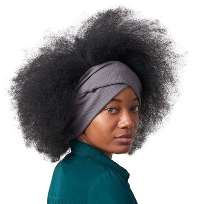 Headbands for Women Mens Head Wrap - Thick Boho Criss Cross Knitted Headband Sports Band Sweat-Wicking Waffle Line Charcoal Gray