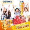 INFLATABLE DUDES Target Bag - Double-Sided - Ninja Dinosaur 40 Inches - Kids Punching Bag | Already Filled with Sand| Bop Bag | Inflatable Bopper | Punching Bag for Kids- (Little Dudes Rex and Nobi) view 4