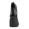 Soda PIONEER ~ Women Lug Sole Mid Heel Chelsea Fashion Ankle Bootie w/Double Elastic Gore (Black Patent, numeric_7) view 2