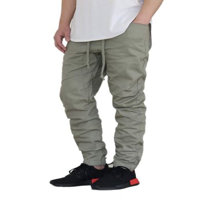 AIRNINE Men's Premium Twill Drop Crotch Jogger Pants S-5XL (Jade, Small)