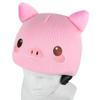 YCONNECT Ski Helmet Cover - for Helmets of Ski, Snowboard, Skateboard, Bicycle - Knitted Helmet Covers for Skiing, Paragliding - Fun Funny Gifts for Kids & Adults (Pink Pig) view 1