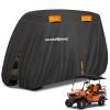 NEVERLAND Golf Cart Cover 2 Passenger, Heavy Duty 420D Golf Cart Covers, Waterproof Club Car Golf Cart Cover with Zipper Doors Compatible with EZGO Yamaha Club Car 2 Seat (Up to 95 Inch) view 1
