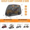 NEVERLAND Golf Cart Cover 2 Passenger, Heavy Duty 420D Golf Cart Covers, Waterproof Club Car Golf Cart Cover with Zipper Doors Compatible with EZGO Yamaha Club Car 2 Seat (Up to 95 Inch) view 3