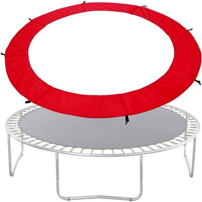 MDybf Trampoline Edge Pad 6ft 8ft 10ft 12ft 13ft 14ft 15ft 16ft Trampoline Spring Cover Suitable for Round Frames (Color : Red, Size : 12ft)