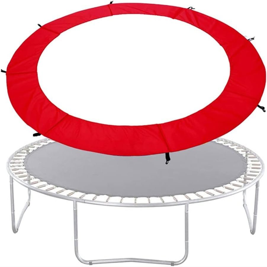 MDybf Trampoline Edge Pad 6ft 8ft 10ft 12ft 13ft 14ft 15ft 16ft Trampoline Spring Cover Suitable for Round Frames (Color : Red, Size : 12ft)