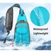 Baolab Super Lightweight Waterproof Nylon Chest Sling Bag Crossbody Daypack for Men Women 5L Sport Outdoor Travel Hiking (Orange) view 2
