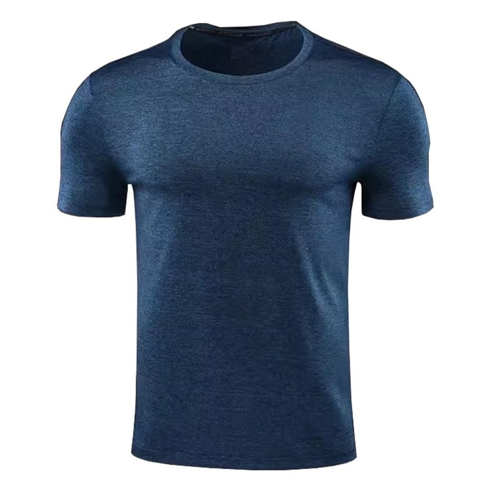compression shirt Men's short sleeved tight fitting shirt, sports baseline T-shirt top, sports training shirt(A1,4X-Large)