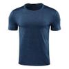 compression shirt Men's short sleeved tight fitting shirt, sports baseline T-shirt top, sports training shirt(A1,4X-Large) view 1