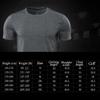 compression shirt Men's short sleeved tight fitting shirt, sports baseline T-shirt top, sports training shirt(A1,4X-Large) view 3