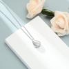 shajwo Tree of Life Urn Necklaces for Ashes for Women Men Teardrop Cremation Jewelry Memorial Human Ashes Pendant,Silver view 3