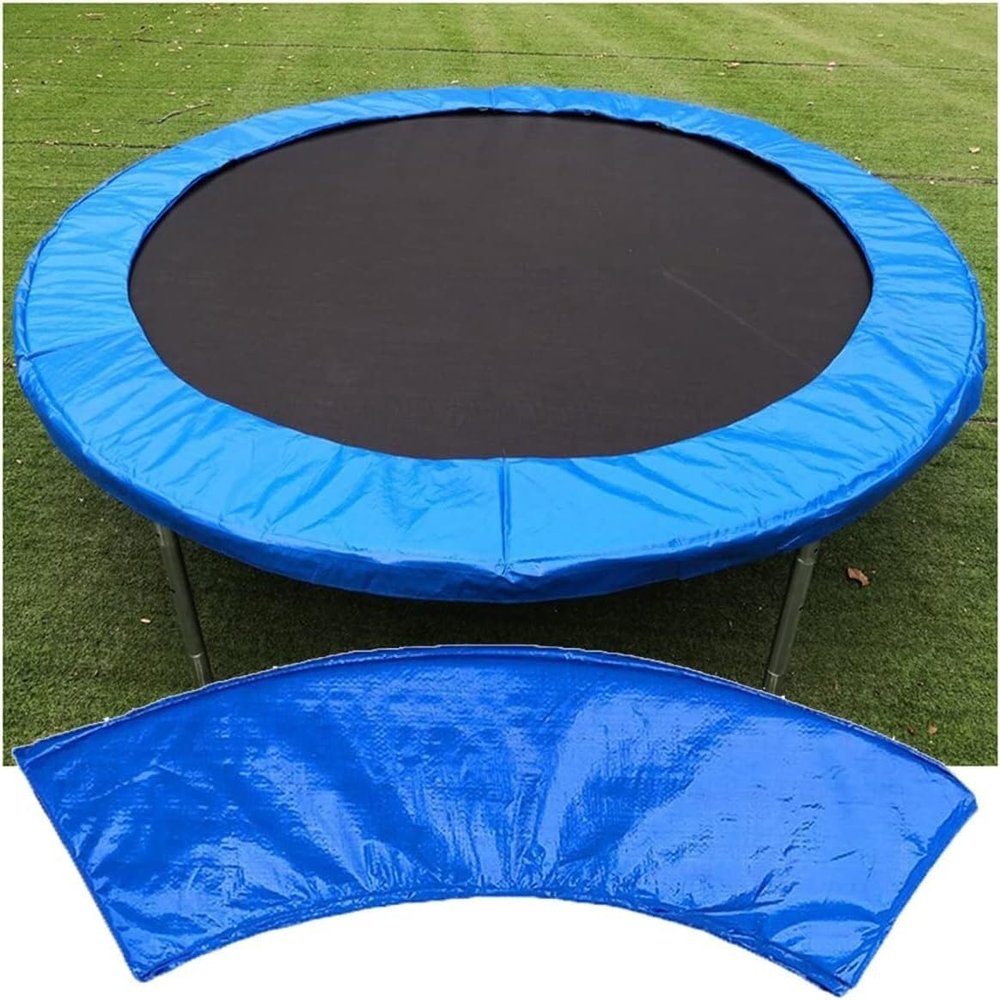 MDybf Trampoline Spring Cover, 6ft 8ft 10ft 12ft 14ft 15ft 16ft Trampoline Edge Pad, Watertight, Fits Round Trampoline (Color : Blue, Size : 14FT)