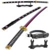 Cold Blade Katana Sword - 41 inches Katana Replica with Holster Belt and Display Stand - Sword with Authentic Design Qiushui view 1