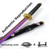 Cold Blade Katana Sword - 41 inches Katana Replica with Holster Belt and Display Stand - Sword with Authentic Design Qiushui view 2