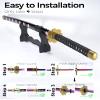 Cold Blade Katana Sword - 41 inches Katana Replica with Holster Belt and Display Stand - Sword with Authentic Design Qiushui view 3