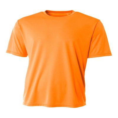 A4 Youth Sprint Performance T-Shirt, Safety Orange, XL