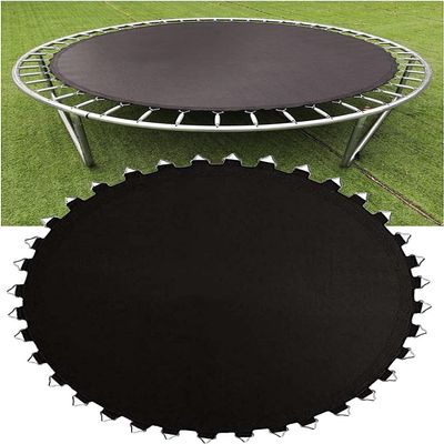 Replacement Trampoline Bouncing Mat for Trampoline Jumpers, Trampoline Mat Replacement, Water and Rain Barrier (Color : Black, Size : 12ft-(80 Buckles))