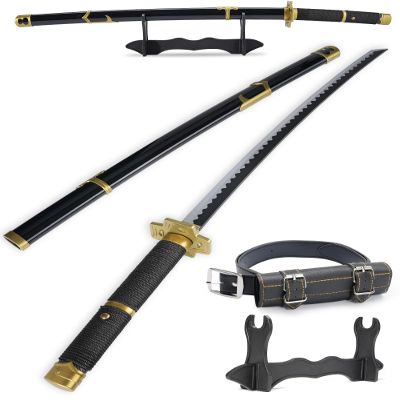 Cold Blade Katana Sword - 41 inches Katana Replica with Holster Belt and Display Stand - Sword with Authentic Design Xuezou