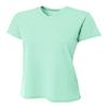 A4 Ladies' Sprint Performance V-Neck T-Shirt, Pastel Mint, S view 1