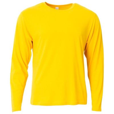 A4 Men's Softek Long-Sleeve T-Shirt, Gold, 4XL