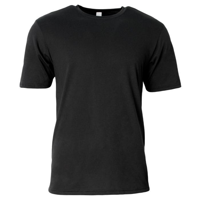 A4 Youth Softek T-Shirt, Black, L