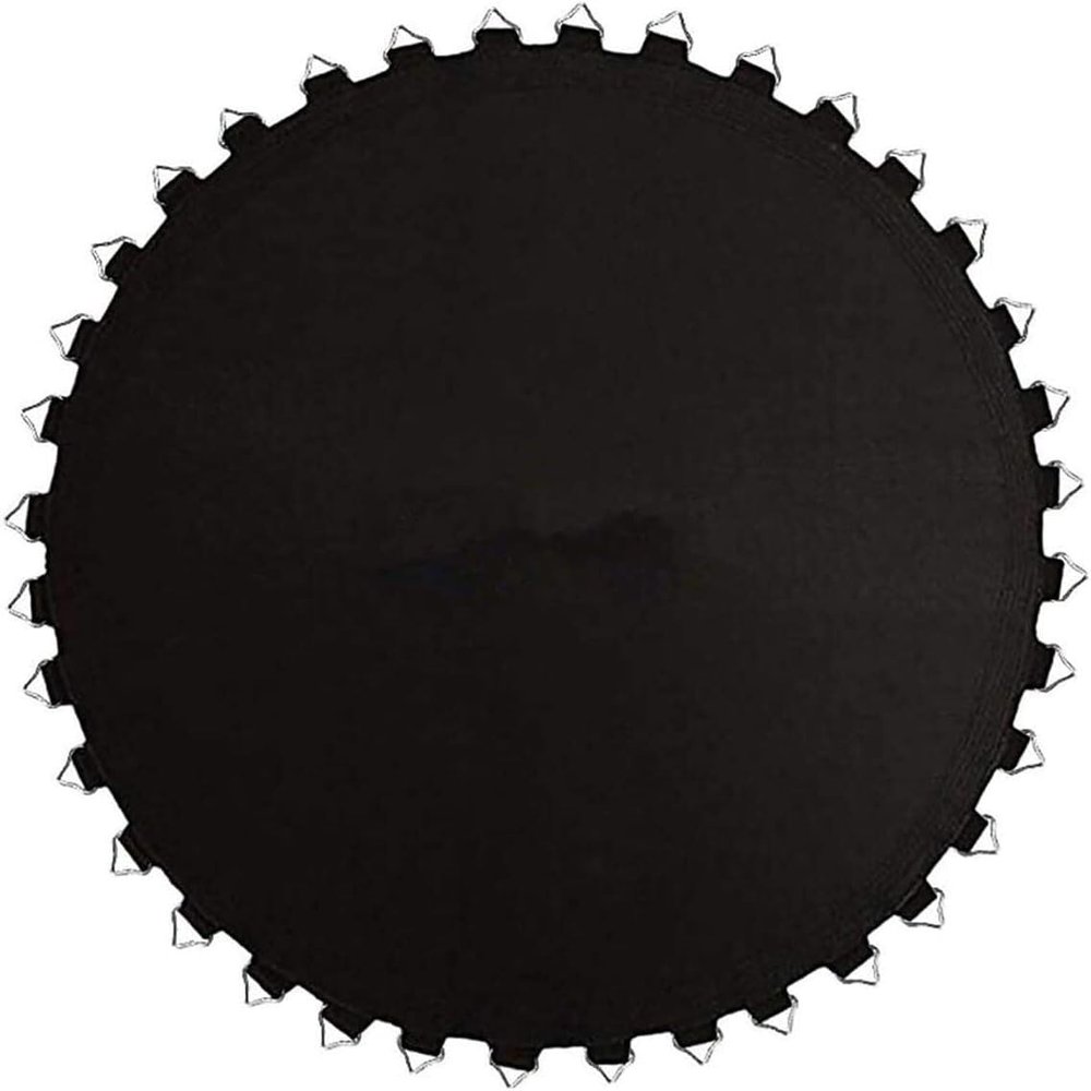 Replacement Trampoline Jumping Mat for 6Ft/8Ft/10Ft/12Ft/13Ft/14Ft/15Ft/16Ft Round Frame with Triangular Buckle (Color : Black, Size : 6ft- (42 Buckles))