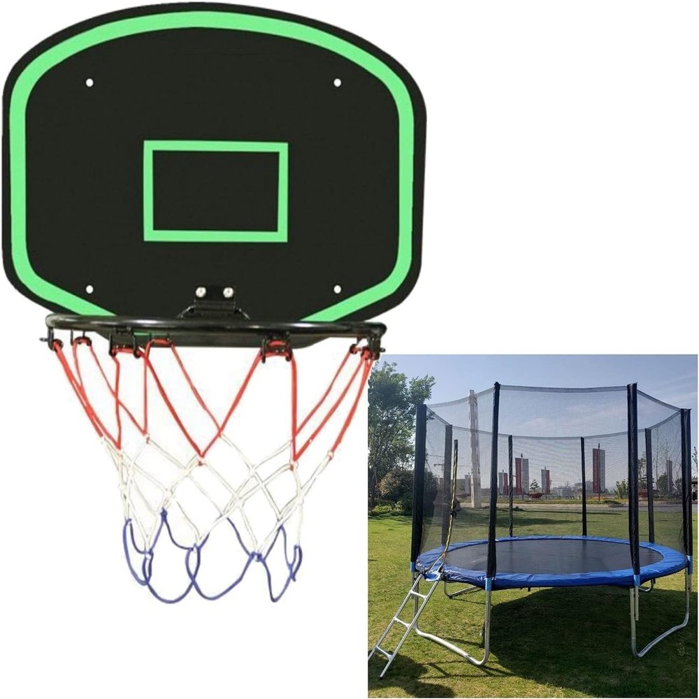 Trampoline Basketball Hoop, Hanging Basketball, Trampoline Accessories for Trampoline Games, Suitable for Small Adults (Size : A)
