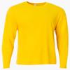 A4 Youth Long Sleeve Softek T-Shirt, Gold, L view 1