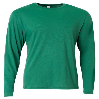 A4 Youth Long Sleeve Softek T-Shirt, Forest, XS
