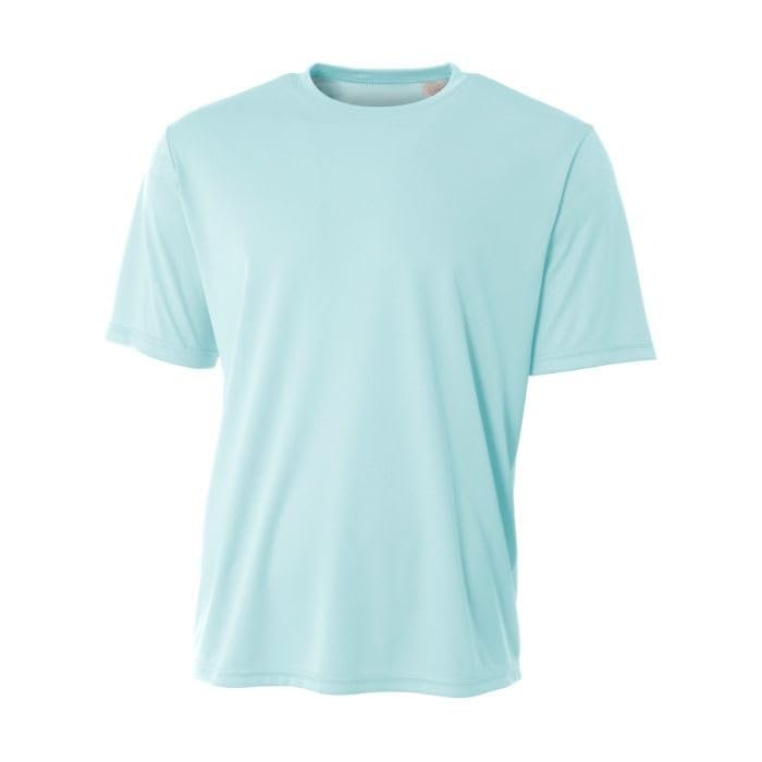 A4 Youth Sprint Performance T-Shirt, Pastel Blue, XL