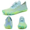 WateLves Water Shoes for Men Women Barefoot Quick-Dry Aqua Sock Outdoor Athletic Sport Shoes Kayaking Boating Hiking Surfing Walking(Blue/Green,36) view 2