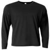 A4 Youth Long Sleeve Softek T-Shirt, Black, S view 1