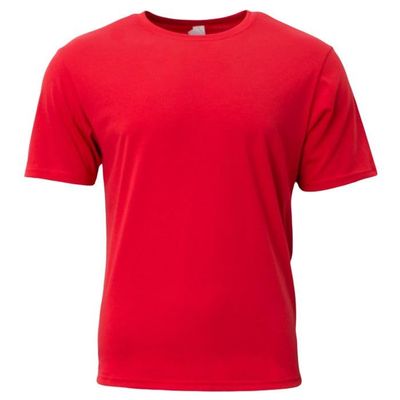 A4 Adult Softek T-Shirt, Scarlet, L
