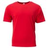 A4 Adult Softek T-Shirt, Scarlet, L view 1