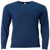 A4 Youth Long Sleeve Softek T-Shirt, Navy, L view 1