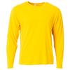A4 Men's Softek Long-Sleeve T-Shirt, Gold, XL view 1