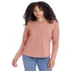 Next Level Apparel Ladies' Relaxed Long Sleeve T-Shirt, Desert Pink, L view 1