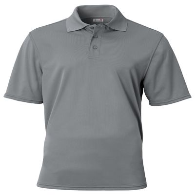 A4 Adult Essential Polo, Graphite, L