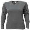 A4 Ladies' Long-Sleeve Softek T-Shirt, Graphite, S view 1