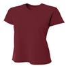 A4 Ladies' Sprint Performance V-Neck T-Shirt, Maroon, S view 1