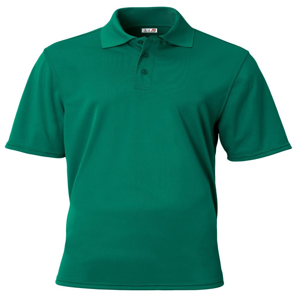 A4 Adult Essential Polo, Forest, XL