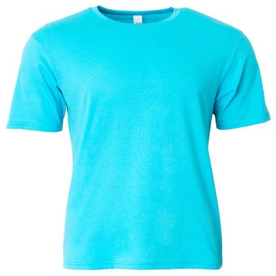 A4 Youth Long Sleeve Softek T-Shirt, Electric Blue, S