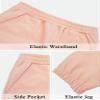 Happy Cherry Little Girls Boys Fleece Lined Softshell Outdoor Hiking Fishing Ski Insulated Pants 5-6 years pink view 2