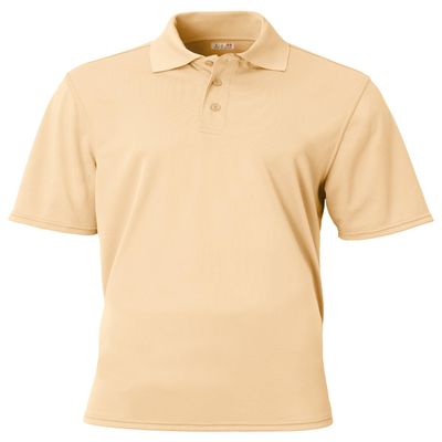 A4 Adult Essential Polo, Vegas Gold, L