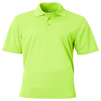 A4 Adult Essential Polo, Lime, XL
