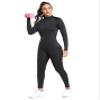 TELALEO 4 Pack Women's Thermal Long Sleeve Tops Mock Neck Shirts, Fleece Lined Compression Turtleneck Base Layer 2Black/2White Large view 3
